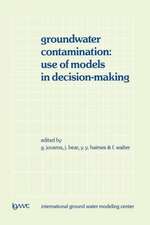 Groundwater Contamination: Use of Models in Decision-Making: Proceedings of the International Conference on Groundwater Contamination: Use of Models in Decision-Making, Amsterdam, The Netherlands, 26–29 October 1987, Organized by the International Ground Water Modeling Center (IGWMC), Indianapolis — Delft