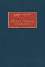 Dictionary of International Commerce