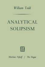 Analytical Solipsism