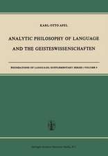 Analytic Philosophy of Language and the Geisteswissenschaften