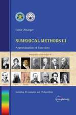 Numerical Methods III - Approximation of Functions