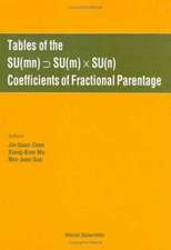 Tables of the Su(mn) Su(m) X Su(n) Coefficients of Fractional Parentage