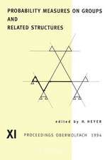 Probability Measures on Groups and Related Structures XI