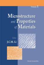 Microstructure and Properties of Material, Volume 1