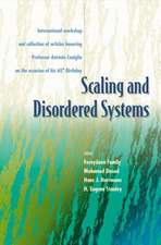 SCALING & DISORDERED SYSTEMS
