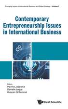 Contemporary Entrepreneurship Issues in Intl Business