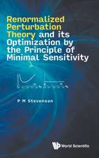 RENORMAL PERTURBAT THEORY & OPTIMIZ PRINCIPLE MINIMAL SENSIT