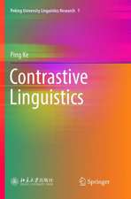 Contrastive Linguistics