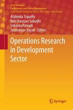 Operations Research in Development Sector