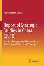 Report of Strategic Studies in China (2018)