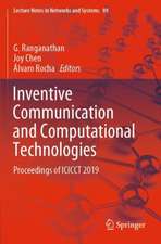 Inventive Communication and Computational Technologies: Proceedings of ICICCT 2019