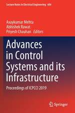 Advances in Control Systems and its Infrastructure: Proceedings of ICPCCI 2019