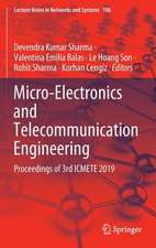 Micro-Electronics and Telecommunication Engineering: Proceedings of 3rd ICMETE 2019