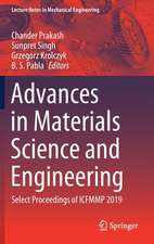 Advances in Materials Science and Engineering: Select Proceedings of ICFMMP 2019