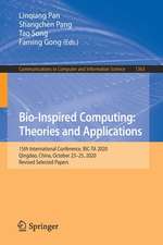 Bio-Inspired Computing: Theories and Applications: 15th International Conference, BIC-TA 2020, Qingdao, China, October 23-25, 2020, Revised Selected Papers