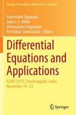 Differential Equations and Applications: ICABS 2019, Tiruchirappalli, India, November 19–21