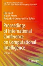 Proceedings of International Conference on Computational Intelligence: ICCI 2021