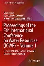 Proceedings of the 5th International Conference on Water Resources (ICWR) – Volume 1: Current Research in Water Resources, Coastal and Environment