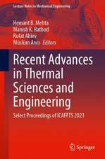 Recent Advances in Thermal Sciences and Engineering: Select Proceedings of ICAFFTS 2021