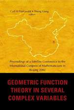 Geometric Function Theory in Several Complex Variables, Proceedings of a Satellite Conference to the Int'l Congress of Mathematicians in Beijing 2002