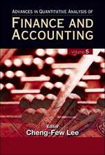 Advances in Quantitative Analysis of Finance and Accounting, Volume 5