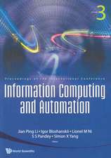 Information Computing and Automation - Proceedings of the International Conference (in 3 Volumes)