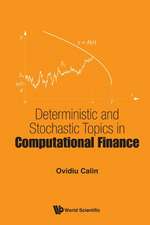 DETERMINISTIC AND STOCHASTIC TOPICS IN COMPUTATIONAL FINANCE