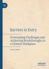 Barriers to Entry