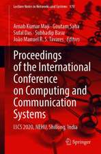 Proceedings of the International Conference on Computing and Communication Systems: I3CS 2020, NEHU, Shillong, India