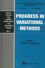 Progress in Variational Methods