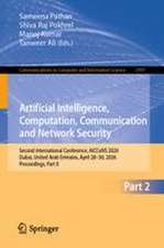 Artificial Intelligence, Computation, Communication and Network Security