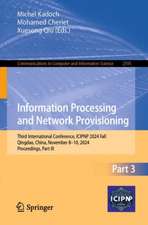 Information Processing and Network Provisioning