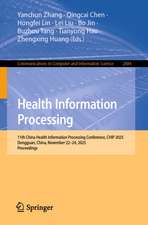 Health Information Processing