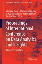 Proceedings of International Conference on Data Analytics and Insights