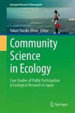 Community Science in Ecology: Case Studies of Public Participation in Ecological Research in Japan