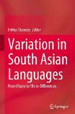 Variation in South Asian Languages: From Macro to Micro-Differences