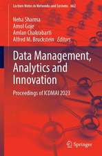 Data Management, Analytics and Innovation: Proceedings of ICDMAI 2023