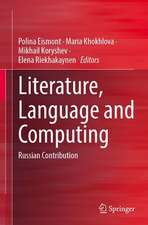 Literature, Language and Computing