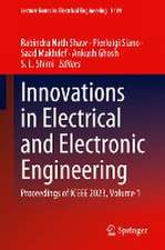 Innovations in Electrical and Electronic Engineering: Proceedings of ICEEE 2023, Volume 1