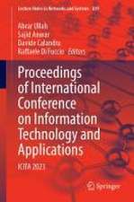 Proceedings of International Conference on Information Technology and Applications: ICITA 2023