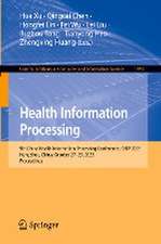 Health Information Processing: 9th China Health Information Processing Conference, CHIP 2023, Hangzhou, China, October 27–29, 2023, Proceedings