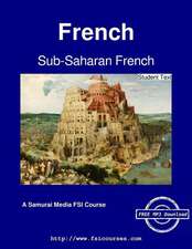 Sub-Saharan French - Student Text