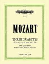 3 Flute Quartets K285 K298 K285b (Set of Parts)