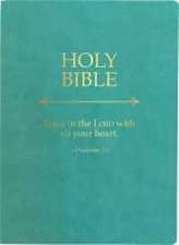 Kjver Holy Bible, Trust in the Lord Life Verse Edition, Large Print, Coastal Blue Ultrasoft