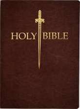 KJV Sword Bible, Large Print, Mahogany Genuine Leather, Thumb Index