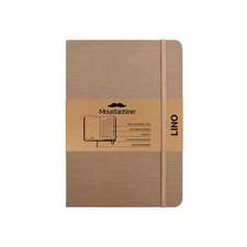 Moustachine Classic Linen Hardcover Dark Tan Lined Medium