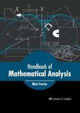 Handbook of Mathematical Analysis